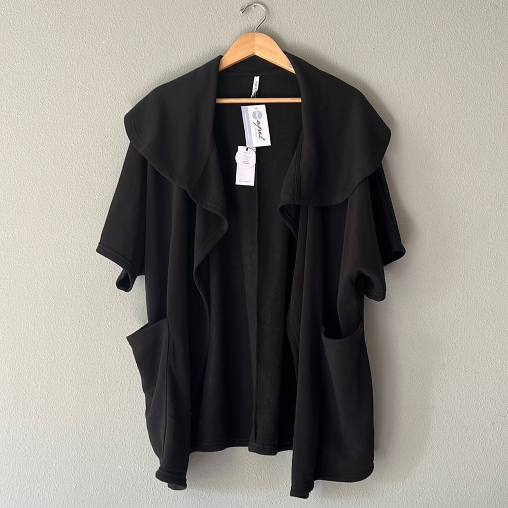 Z Supply Oversize Cardigan, Black, XS/S